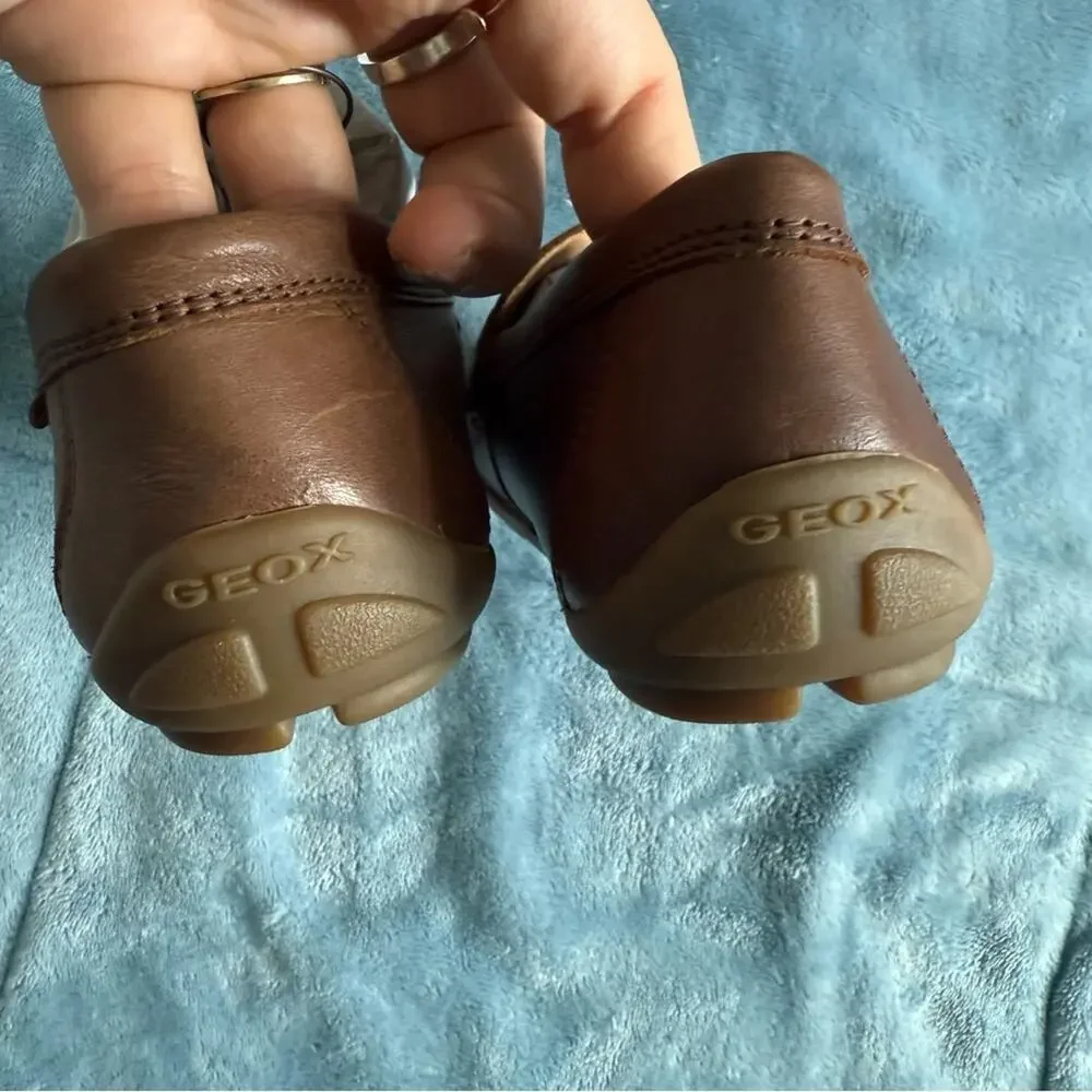 GEOX New Fast Boy Leather Loafers Shoes
